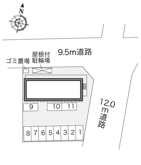 ★手数料０円★真岡市東郷 月極駐車場